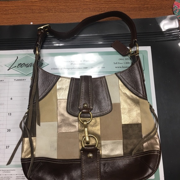 Coach shoulder hobo sadle purse - Picture 1 of 5